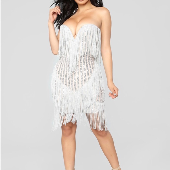 fringe dress fashion nova